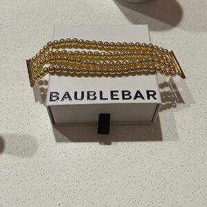 Bauble bar Apple Watch band in yellow gold